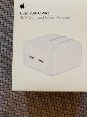 Apple Dual USB-C Port 35W Compact Power Adapter
